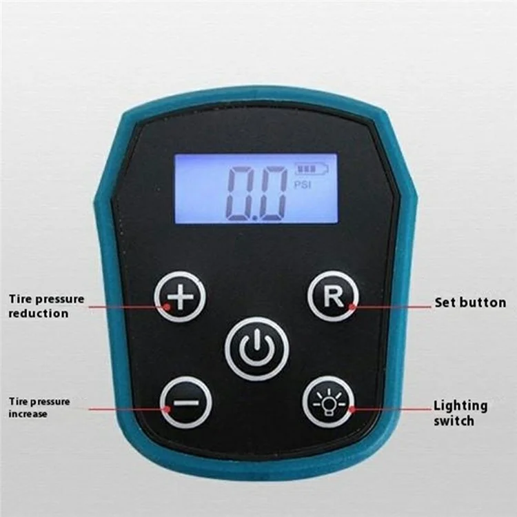 Cordless Tyre Inflator Air Compressor 150 PSI Digital Display Car Cigarette Lighter Pump with 2 Batteries