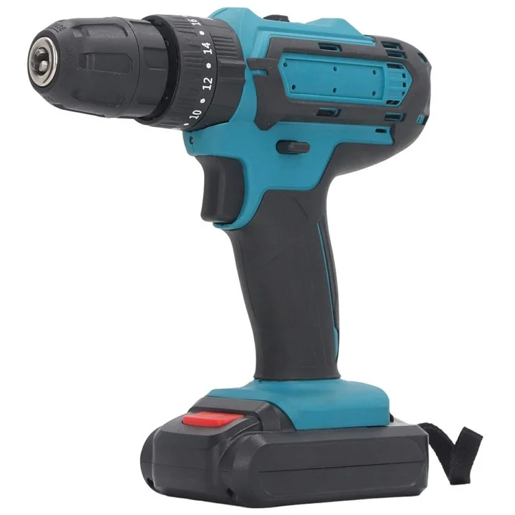 21V Cordless Drill with 1 Battery, 3 / 8-inch Chuck Electric Drill Driver Kit for Home Garden