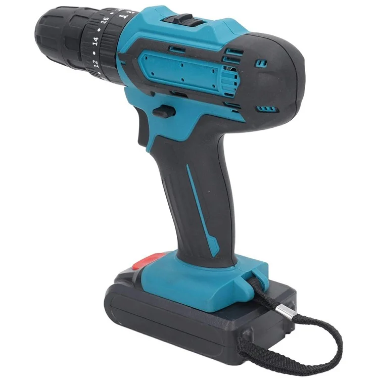 21V Cordless Drill with 1 Battery, 3 / 8-inch Chuck Electric Drill Driver Kit for Home Garden