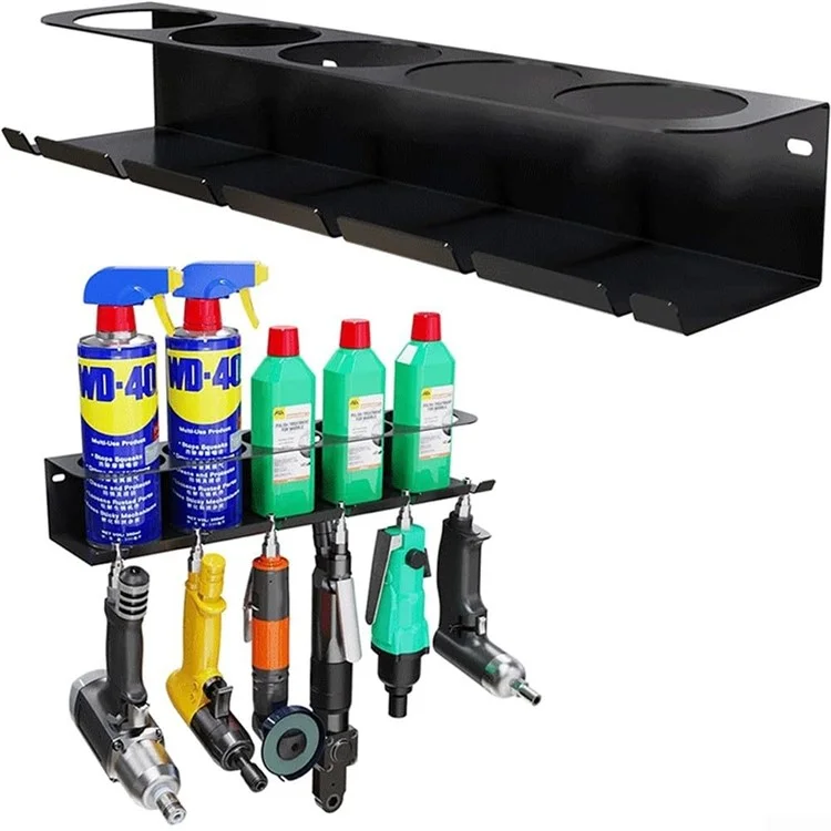 Organisateur de bouteilles de pulvérisation, étagère de rangement en métal pour aérosols, étagère pour outils électriques