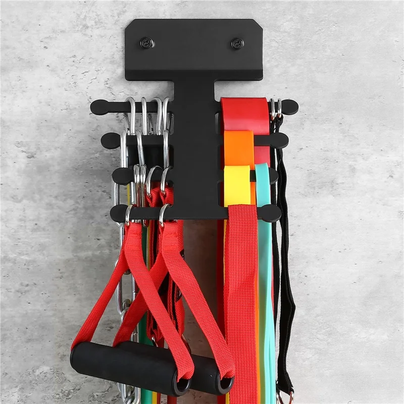 Resistance Band Storage Rack Jump Ropes Metal Hanger Gym Equipment Organizer