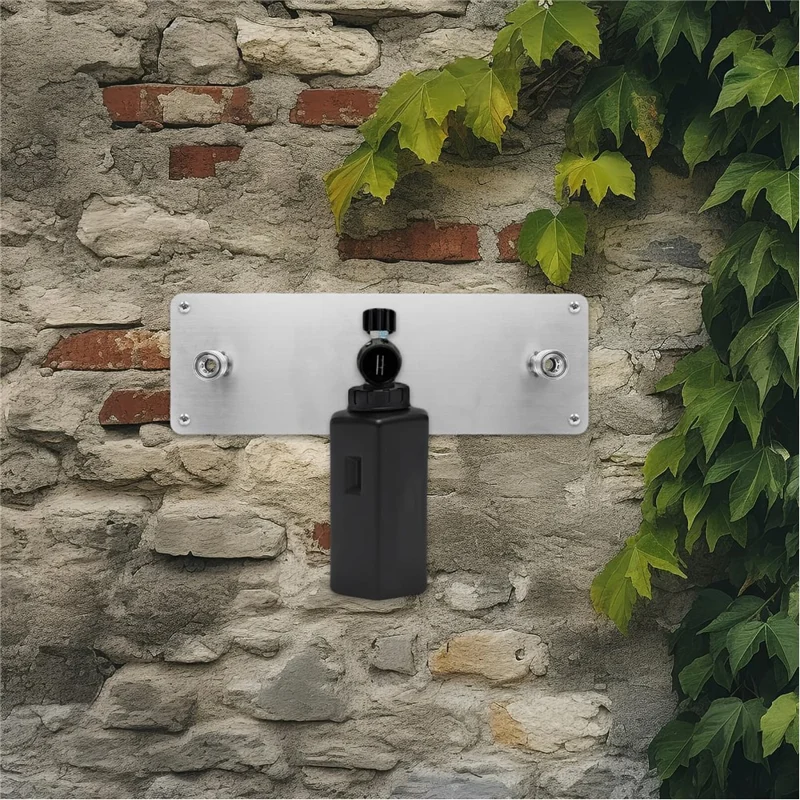 Stainless Steel Wall-Mounted Foam Cannon Storage Rack for 1 / 4 Inch ...