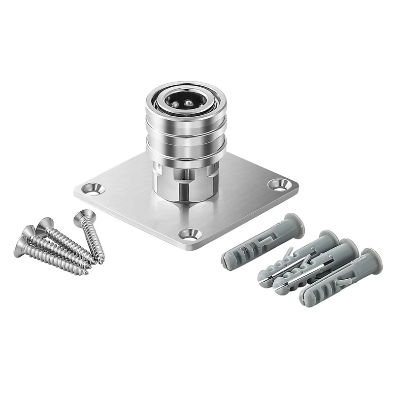 Stainless Steel Wall-Mounted Foam Cannon Storage Rack High Pressure Washer Accessory Holder