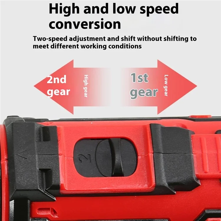 AUTUO 36V Cordless Drill 2 Speed Electric Screwdriver with 2 Lithium Batteries Kit Set, EU Plug