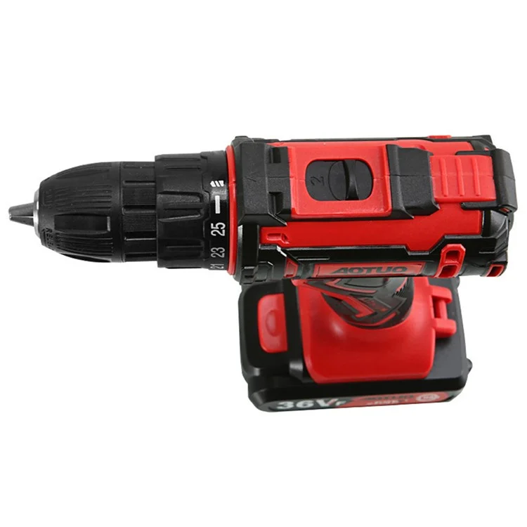 AUTUO 36V Cordless Drill 2 Speed Electric Screwdriver with 2 Lithium Batteries Kit Set, EU Plug