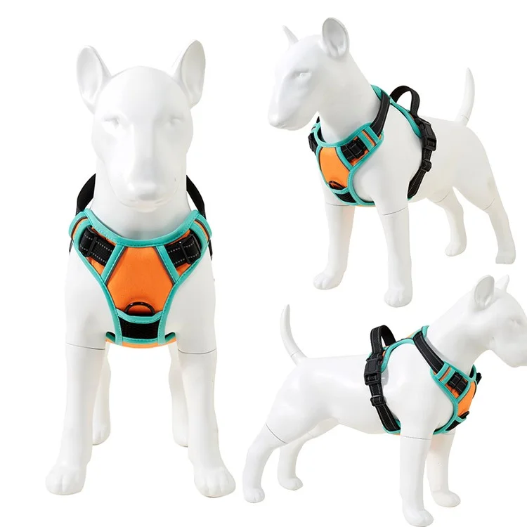 LDLC QS-111 Arnês para animais de estimação tamanho S Colete para cães e gatos Tecido Oxford Alça para o peito Reflexivo Respirável Ajustável - Rosa