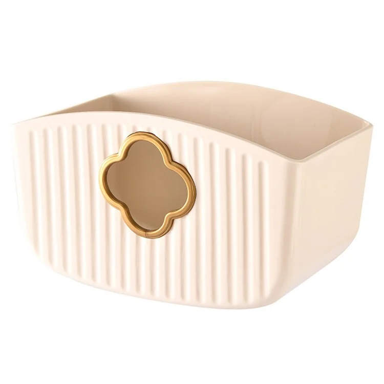 Wall Mounted Tissue Box Holder No Drill Waterproof Plastic Paper Towel Dispenser - Cream White
