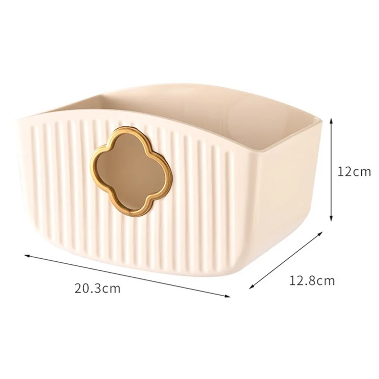 Wall Mounted Tissue Box Holder No Drill Waterproof Plastic Paper Towel Dispenser - Cream White