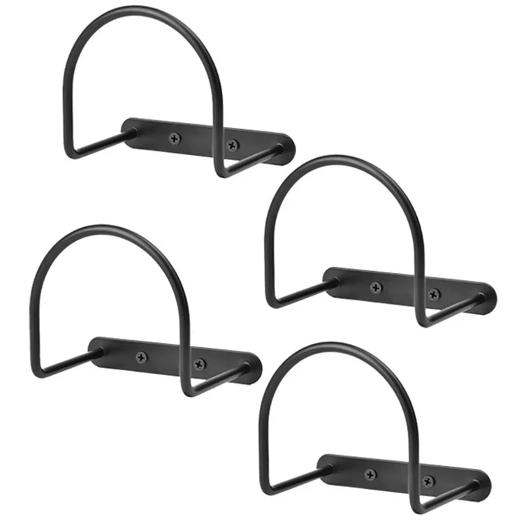 4 porte-chapeaux de cowboy à large bord montés au mur en fer