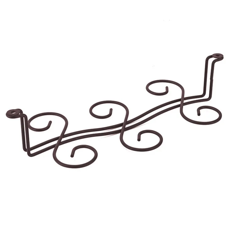 Suporte de taças de vinho minimalista CYF-032A para armário sem furos, com capacidade para 6 taças.