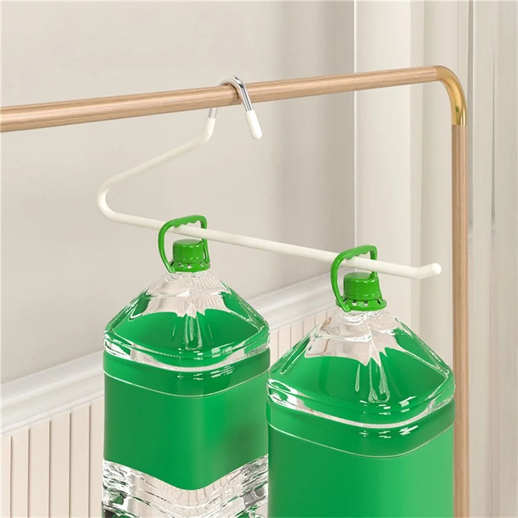 5Pcs Z Shaped Goose Neck Pants Hangers Closet Space Saving Non Slip Anti Wrinkle Trousers Organizer - White
