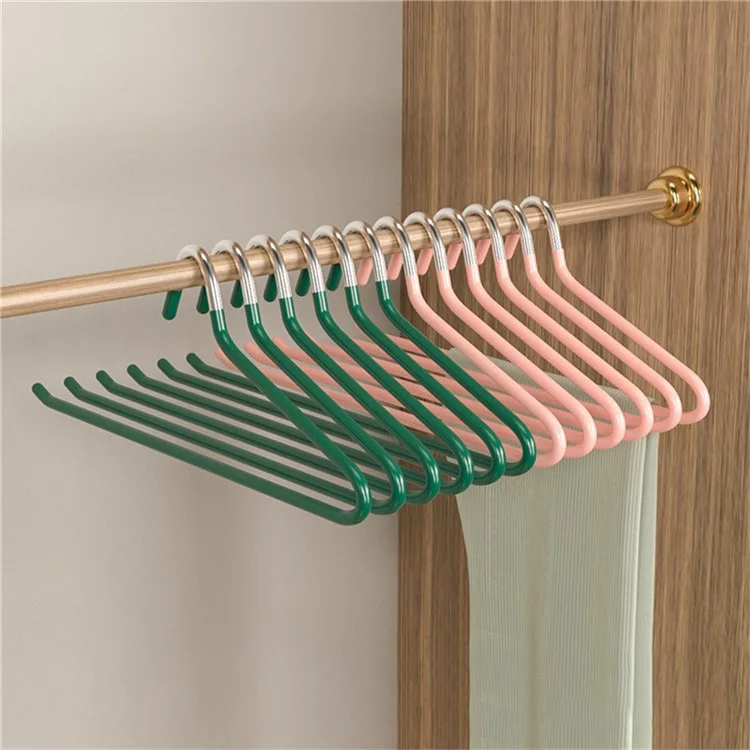 5Pcs Z Shaped Goose Neck Pants Hangers Closet Space Saving Non Slip Anti Wrinkle Trousers Organizer - White