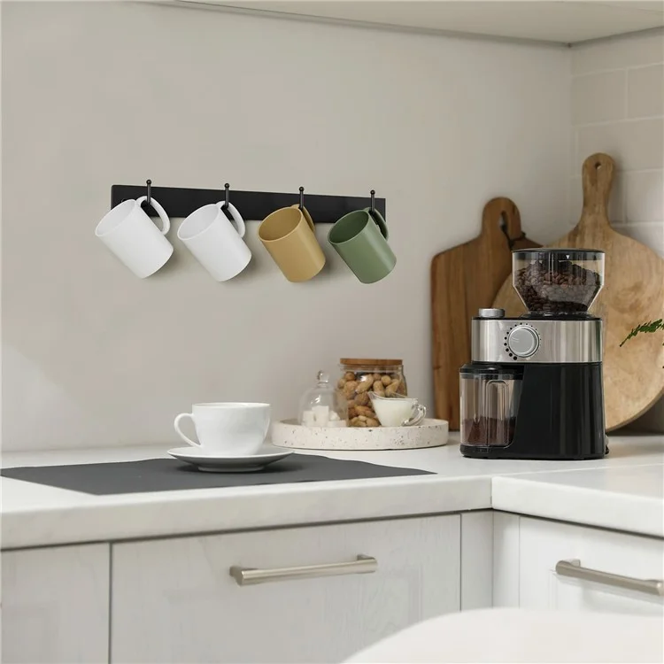3er-Set Wandhalterung für Kaffeebecher mit 12 Haken, Eisenkunst-Tassenhänger-Organizer