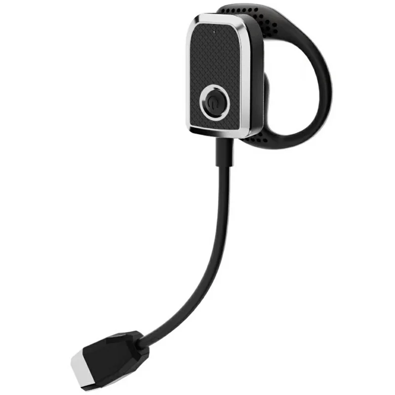 Ear Hook Reading Light Flexible Gooseneck Dimmable Book Light for Dormitory Study - Black