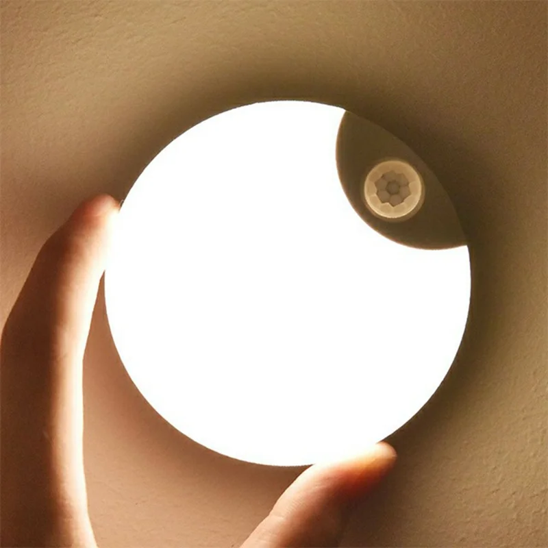 F13 Lampe de nuit LED magnétique rechargeable avec détecteur de mouvement et variateur - Lumière chaude pour chambre et couloir