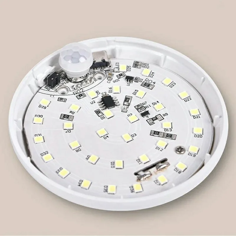 F13 4Pcs Dimmable Motion Sensor Night Light Rechargeable Magnetic LED Lamp for Bedroom Hallway - White Light