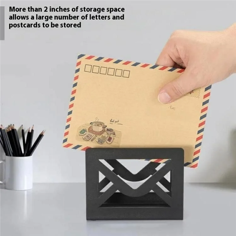 007-1 Metal Mail Organizer Desktop Sorting Rack File Holder Letter Sorter for Home Office