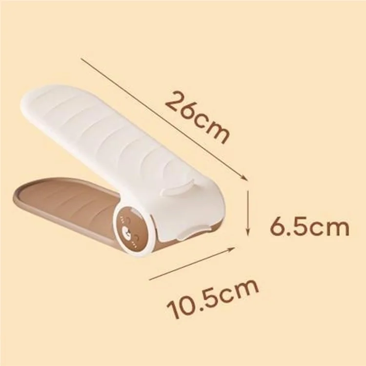Verstellbares zweischichtiges PP-Schuhregal-Organizer Heimplatz sparend Schuhhalter - Good Bear