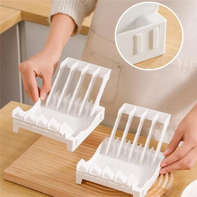 Kitchen Dish Drying Rack Plate Organizer Countertop Drainer Drawer Vertical Plate Divider Storage Holder