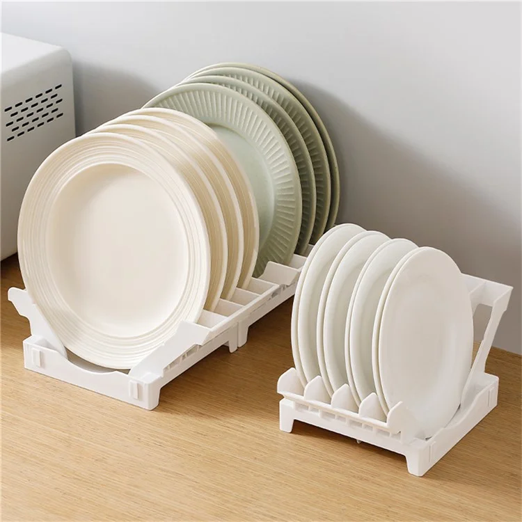 Kitchen Dish Drying Rack Plate Organizer Countertop Drainer Drawer Vertical Plate Divider Storage Holder