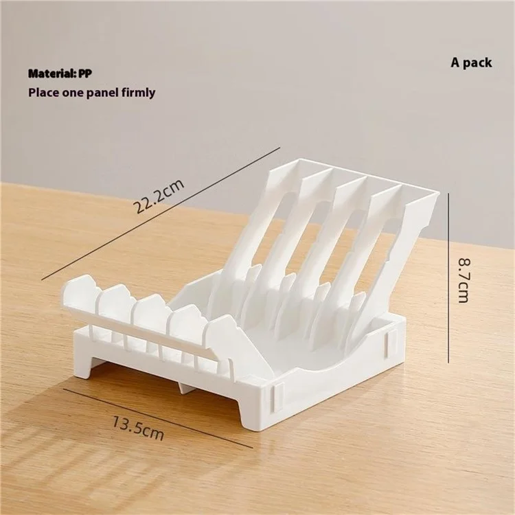 Kitchen Dish Drying Rack Plate Organizer Countertop Drainer Drawer Vertical Plate Divider Storage Holder