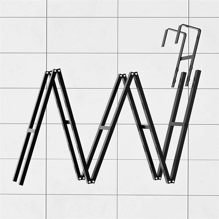 6 Tier Hanging Organizer Multi Layer Door Storage Rack No Drill Design for Kitchen Bedroom Bathroom