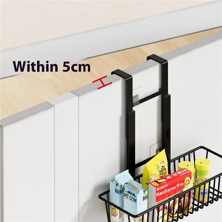 6 Tier Hanging Organizer Multi Layer Door Storage Rack No Drill Design for Kitchen Bedroom Bathroom