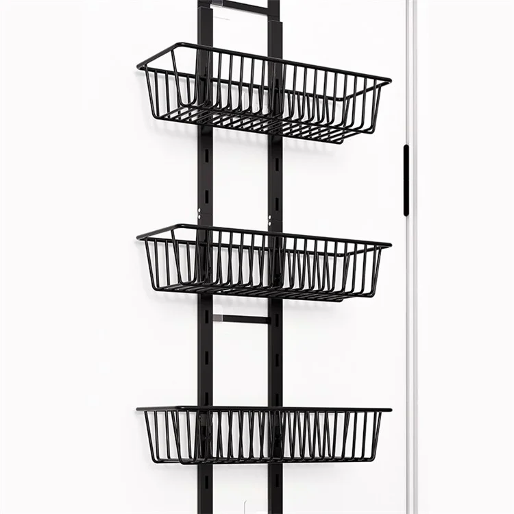 6 Tier Hanging Organizer Multi Layer Door Storage Rack No Drill Design for Kitchen Bedroom Bathroom