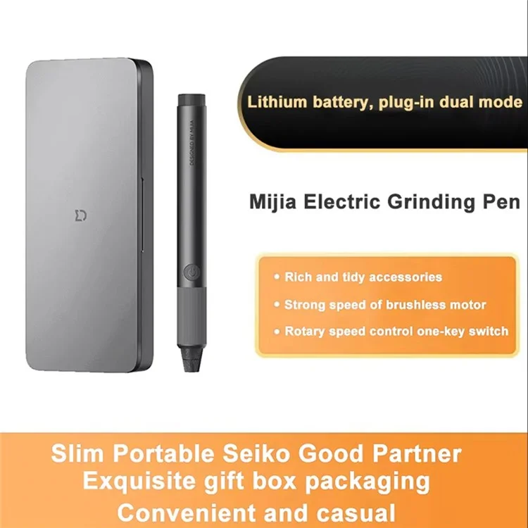 XIAOMI MIJIA Electric Grinding Pen with 16 Grinding Heads Set for DIY Crafting Polishing Engraving Tool