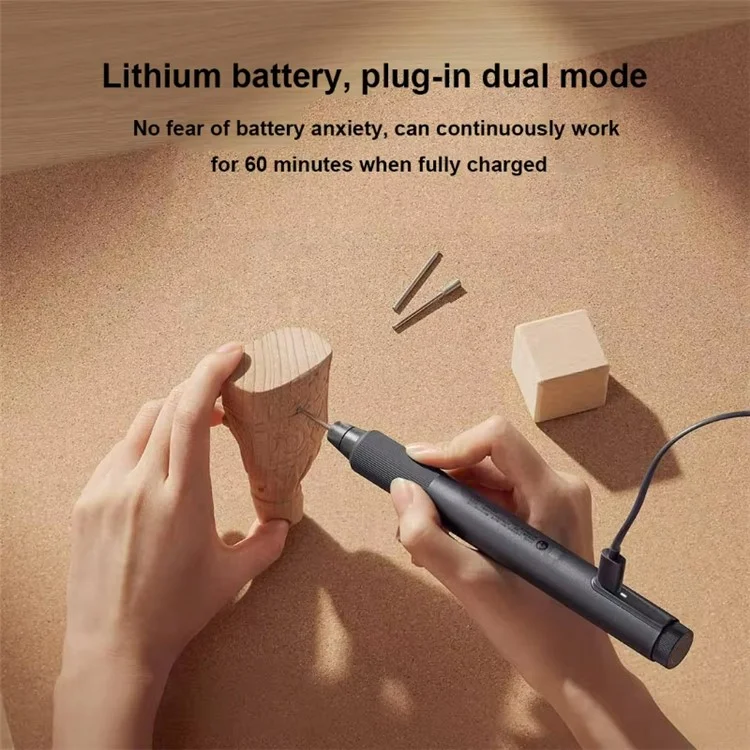 XIAOMI MIJIA Electric Grinding Pen with 16 Grinding Heads Set for DIY Crafting Polishing Engraving Tool
