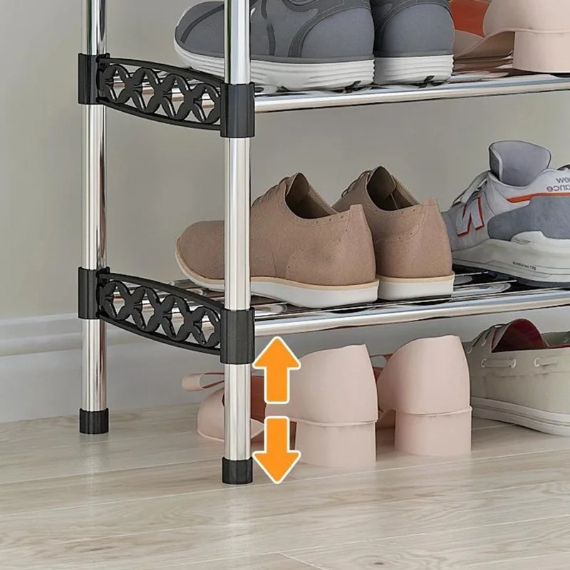 54x26x131cm 7-rij schoenenrek organizer voor thuis, gang, ruimtebesparend schoenenopbergrek