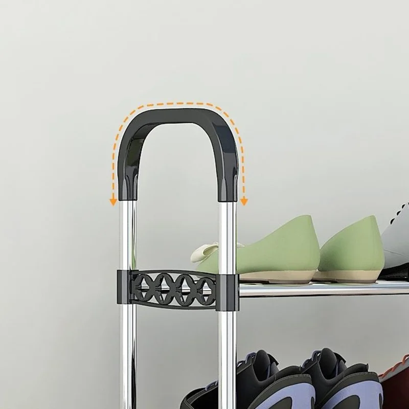 54x26x131cm 7-rij schoenenrek organizer voor thuis, gang, ruimtebesparend schoenenopbergrek