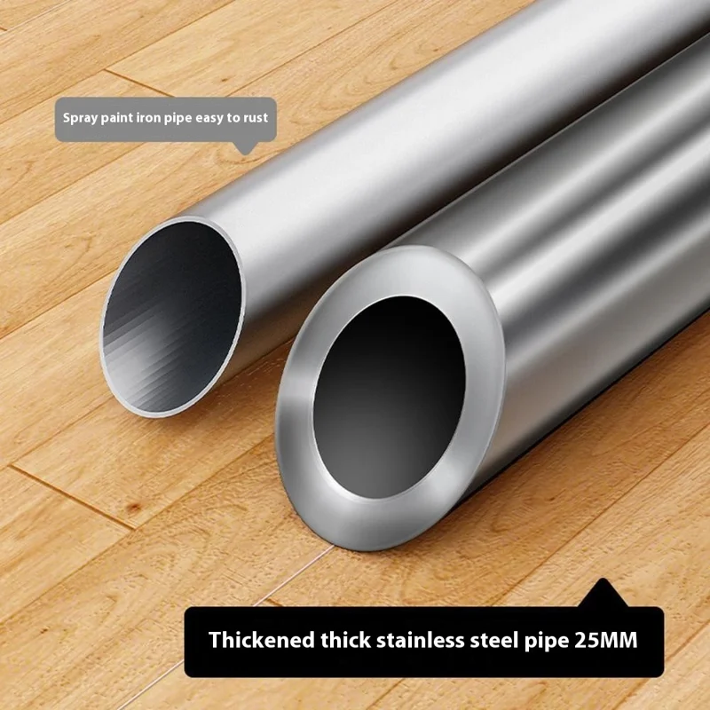 KC06B Adjustable Stainless Steel Clothes Drying Rack Foldable Extendable Single Rod Hanger 2.4m x 1.3m with Shoe Shelf