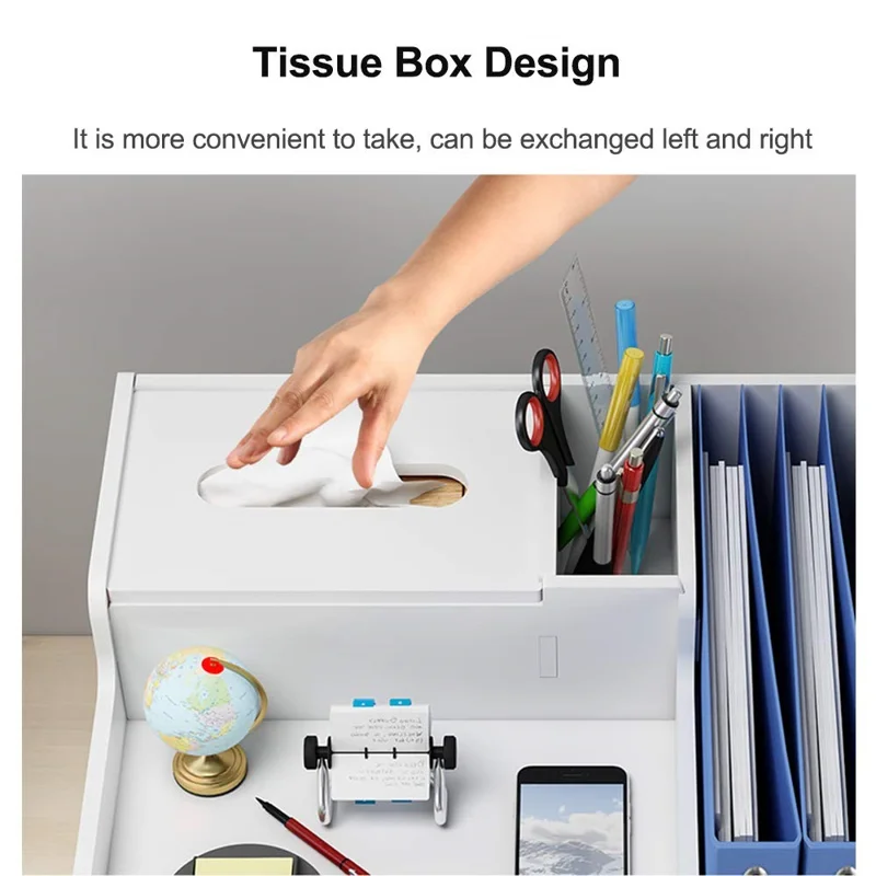 Office Desktop File Organizer Multi-Layer Document Holder A4 Paper Storage Rack Book Stationery Stand