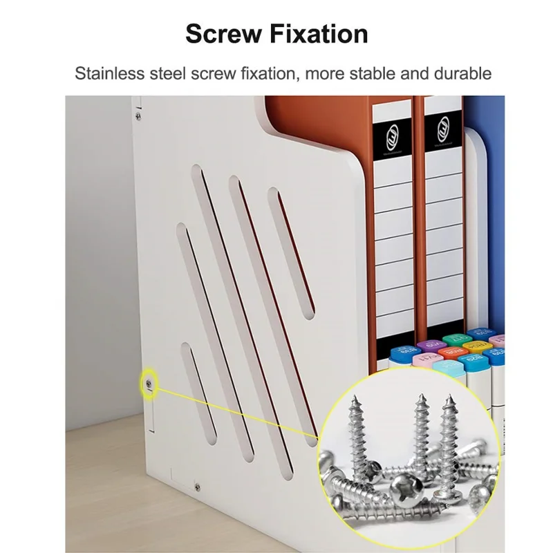Office Desktop File Organizer Multi-Layer Document Holder A4 Paper Storage Rack Book Stationery Stand
