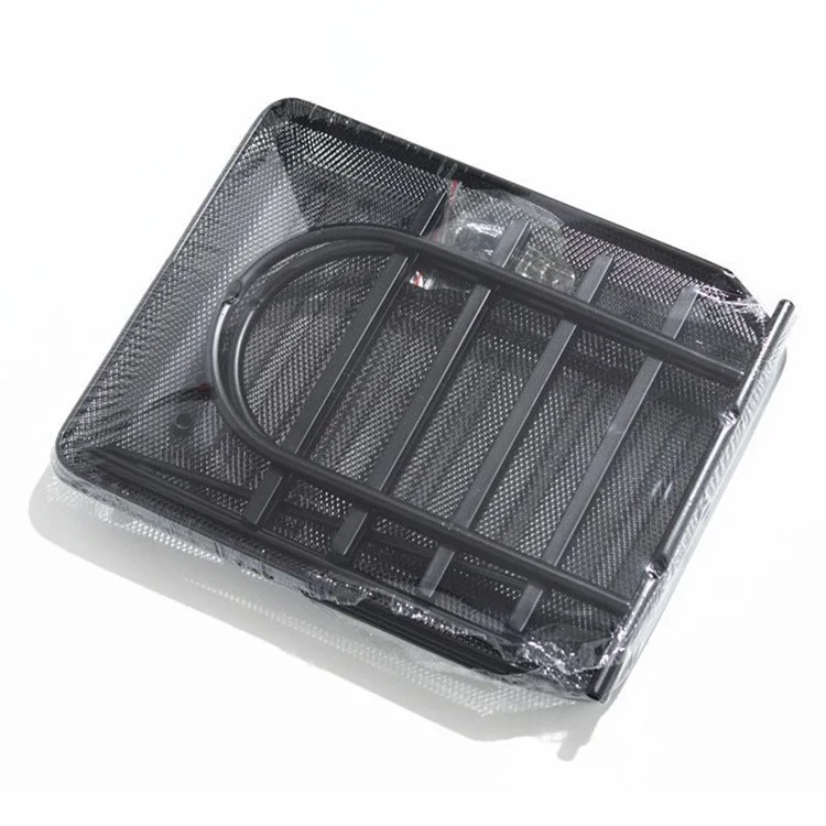4-Tier Desktop File Organizer Metal Mesh Sliding Drawer Document Holder for Office Storage - Black
