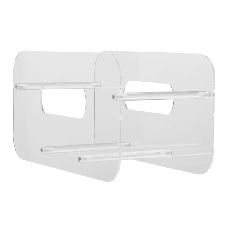 Acrylic Plate Display Stand Dish Storage Organizer Rack Multi Purpose Book Photo Frame Holder