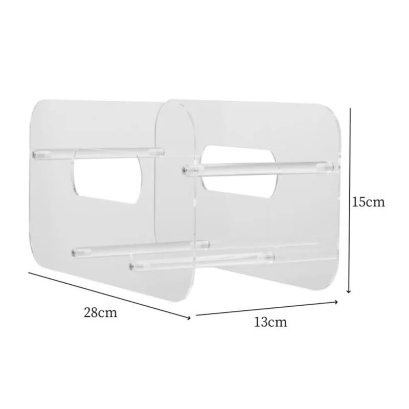 Acrylic Plate Display Stand Dish Storage Organizer Rack Multi Purpose Book Photo Frame Holder