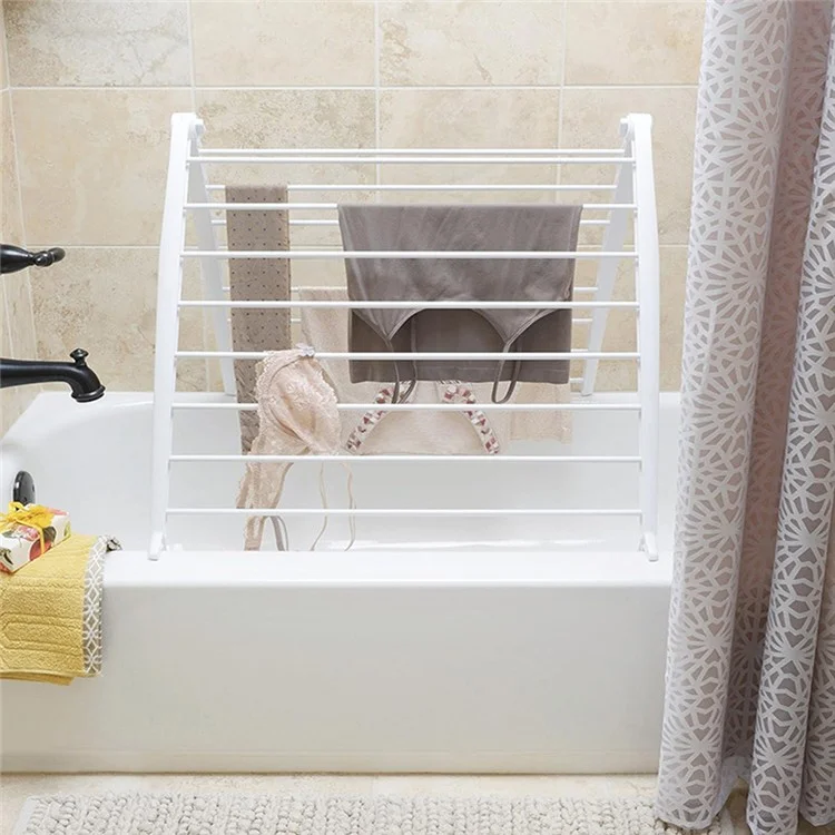 Tendedero plegable para balcón y baño, ahorrador de espacio, multiusos para tender la ropa
