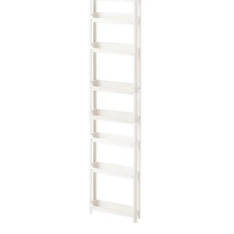 8-Tier Bathroom Door Gap Narrow Space Storage Rack 9.5cm Ultra Slim Space Saving Organizer Shelf