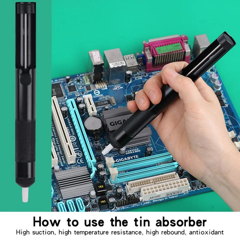 G10-2N Handheld Electric Soldering Iron Gun Internal Heating Automatic Solder Feeder Welding Tool Set, EU Plug - Black