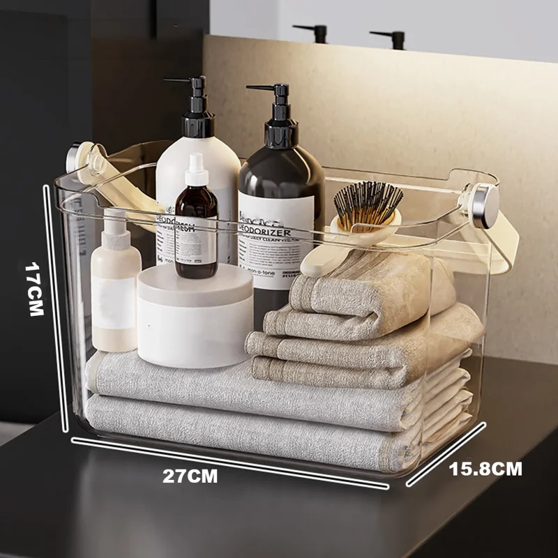 Portable Shower Bathroom Organizer Tote Basket for Bath Essentials Toiletries Storage