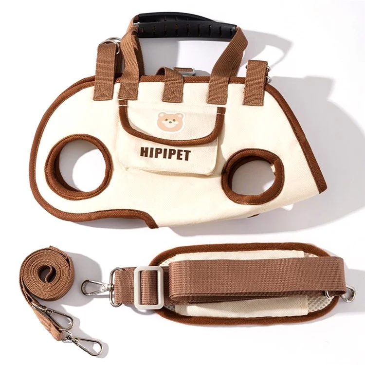 Borsa Trasportino per Cani Taglia S da 2-4 Kg, Borsa a Tracolla Traspirante e Portatile con Impugnatura per Animali Domestici