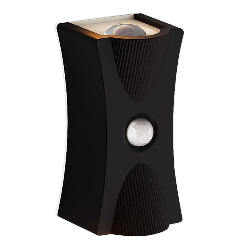 SWL001 Wireless Wall Light Motion Sensor Stair Light Magnetic Reading Lamp for Bedroom Living Room - Black