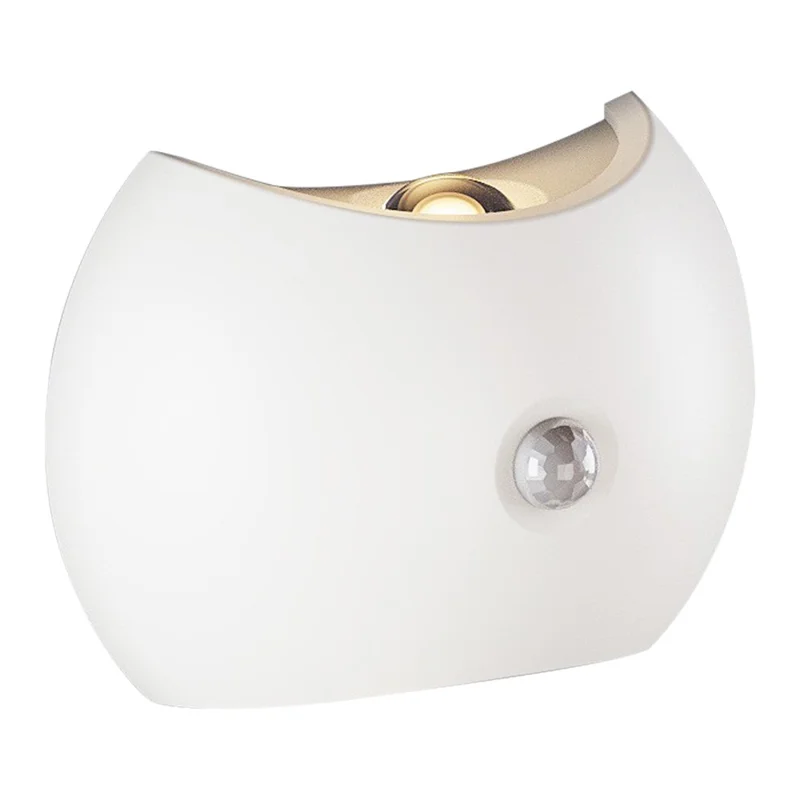 SWL005 Magnetic Rechargeable LED Wall Light No Drilling Motion Sensor Minimalist Stair Lamp - White