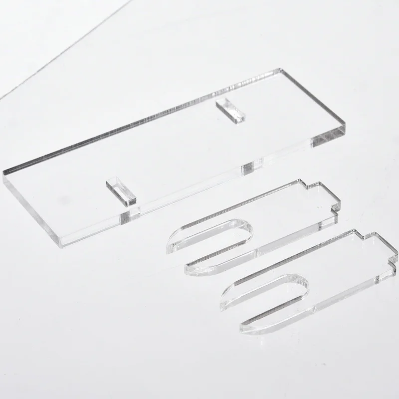 Suporte de Exibição Dobrável de Acrílico para Leques, Organizador Montável, Rack de Armazenamento Transparente