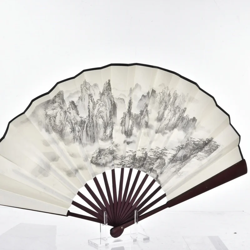 Suporte de Exibição Dobrável de Acrílico para Leques, Organizador Montável, Rack de Armazenamento Transparente