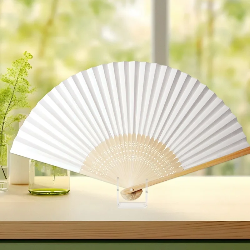 Suporte de Exibição em Acrílico para Ventiladores Dobráveis - Organizador, Rack, Suporte e Vitrine de Armazenamento