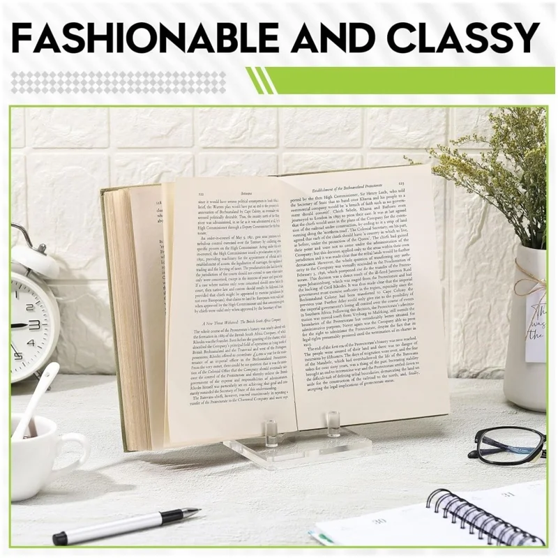 YX157 Supporto Espositivo Trasparente in Acrilico per Libri Fotografici, Dipinti e Uso Multiuso