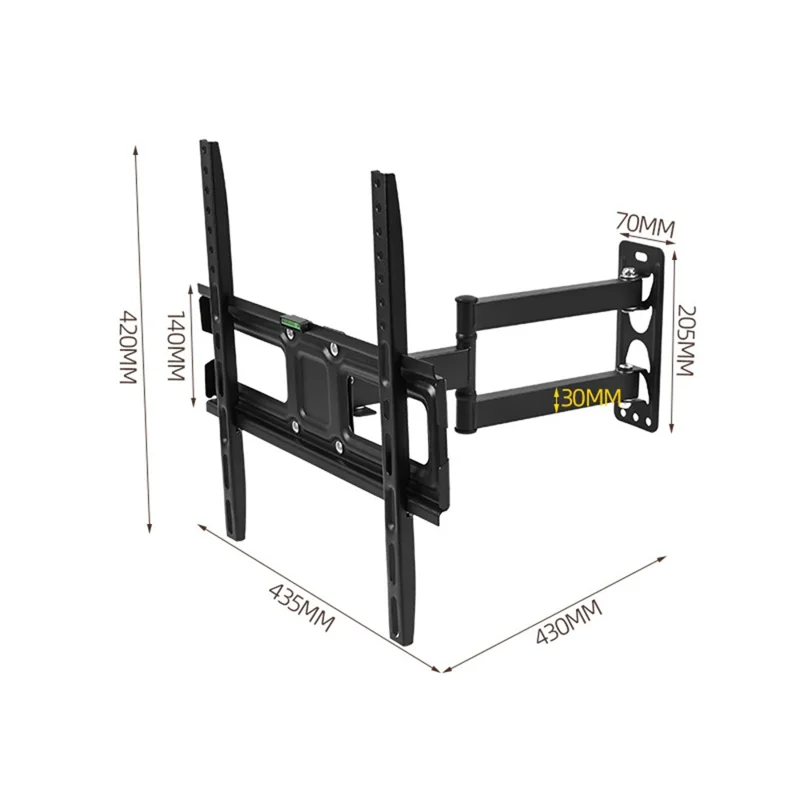 ZX-103 Schwenkbare Wandhalterung für 26-55 Zoll TV mit ausziehbarem Arm, Neigbar, Max VESA 400 x 400mm